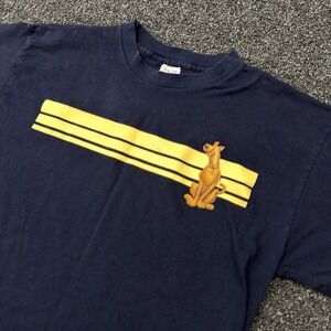 Vintage 90s Scooby-Doo Stripe Tee Mens Large Navy U.S. T's 707 Single Stitch